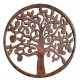 SGRIMALT Déco murale en Bois : Arbre de Vie Marron. D 90 cm