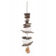 Suspension Mer Coquillages, Poissons décoratifs & Bois flotté, H 40 cm