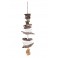 Suspension Mer Coquillages, Poissons décoratifs & Bois flotté, H 40 cm