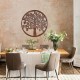 SGRIMALT Déco murale en Bois : Arbre de Vie Marron. D 90 cm