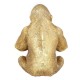 SGRIMALT Figurine Gorille XL Doré et Coupelle, H 39 cm