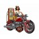 Moto Vintage, Pin-up sexy et Station Essence vintage, Longueur 67 cm