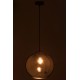 Lampe suspension Feuillage Tropical, Art Déco, Noir, L 75 cm