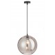 Lampe suspension Feuillage Tropical, Art Déco, Noir, L 75 cm