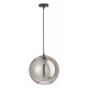 Lampe suspension Feuillage Tropical, Art Déco, Noir, L 75 cm