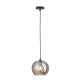 Lampe suspension Feuillage Tropical, Art Déco, Noir, L 75 cm