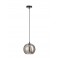 Suspension Lampe Boule, Verre Gris fumé Argent, Diamètre 25 cm