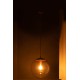 Suspension Lampe Boule, Verre Doré, Diamètre 24 cm