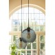 Lampe suspension Feuillage Tropical, Art Déco, Noir, L 75 cm