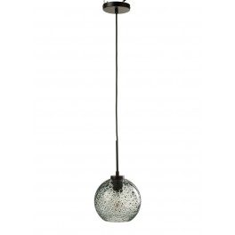 Lampe suspension Feuillage Tropical, Art Déco, Noir, L 75 cm