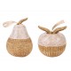 Fruits décoratifs : Set Pomme et Poire en résine, Collection ORGANIK, H 23 cm (Poire)