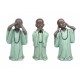 Figurine 3 Bouddhas de la Sagesse Debout, Collection Baby Zen, H 25 cm