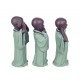 Figurine 3 Bouddhas de la Sagesse Debout, Collection Baby Zen, H 25 cm