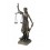 Sculpture en Résine, Effet Bronze : Thémis & La Justice, H 33 cm