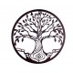 SGRIMALT Déco murale en Métal : Arbre de Vie Marron, Diamètre 50 cm