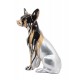 Statuette Chien Design : Le Chihuahua Assis, Collection ARTEO, H 26 cm