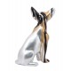 Statuette Chien Design : Le Chihuahua Assis, Collection ARTEO, H 26 cm