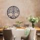 SGRIMALT Déco murale en Métal : Arbre de Vie Marron, Diamètre 50 cm