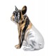 Statuette Chien : Bouledogue Français Assis, Collection ARTEO, H 20 cm