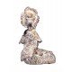 SGRIMALT Figurine Africaine Assise en Tenue Traditionnelle, Collection Dalaba, H 21,5 cm
