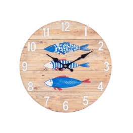 Horloge MDF Mer : Mod Sail & Dream, Diam 34 cm