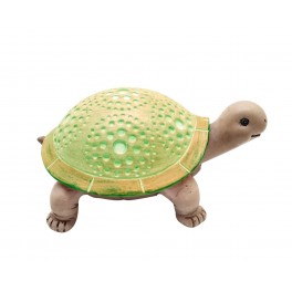 SGRIMALT Tortue terrestre en résine, Effet Bulles Vertes, L 16 cm