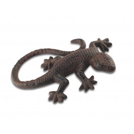 Déco Gecko en fer forgé, longueur 15 cm