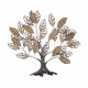 SGRIMALT Déco murale en Métal : Arbre de Vie Design dans un camaëu de marron, longueur 85 cm