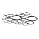 SGRIMALT Déco murale Métal : Banc de Poissons stylisés noirs, L 83 cm