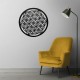 SIGNES GRIMALT Déco murale Fleur de vie en métal & Cercle, Collection Renaissance, Diamètre 60 cm