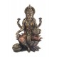 Mini Statuette Antic Line Lakshmi, Déesse de la Prospérité et de la Fortune, 8 cm