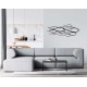 SGRIMALT Déco murale Métal : Banc de Poissons stylisés noirs, L 83 cm