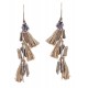Décoration Marine : Set 2 suspensions Bois flotté, Coquillages et algues Marines, H 35 cm