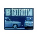 Plaque Métal Renault 3D : La R8 Gordini, L 20 x 30 cm
