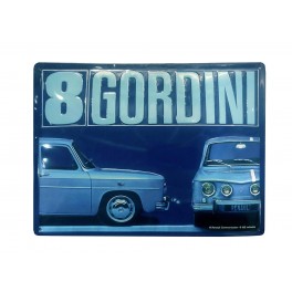 Plaque Métal Renault 3D : La R8 Gordini, L 20 x 30 cm