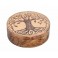 SIGNES GRIMALT Grande Boite en Bois de Manguier : Modèle Arbre de vie, Diamètre 20 cm