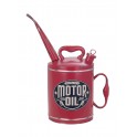 Décoration murale Bidon d'huile rouge, Modèle Motor Oil, Hauteur 52 cm