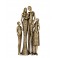 Statuette Design : Famille avec 1 enfant, Collection Silver Line, H 27 cm