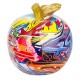 ORIGEN Fruit Résine Design : Grande Pomme, Collection Graffiti, H 14 cm