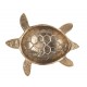 Plateau Vide Poche Tortue dorée en Aluminium, Longueur 25 cm