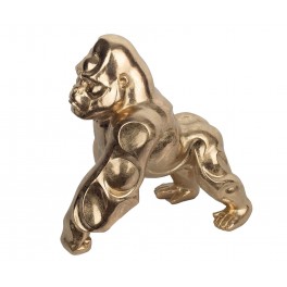 Statuette Lion couché XL, Modèle baroque doré, L 80 cm