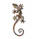 ORIGEN Set 3 Geckos Porte-bonheurs, Déco murale ou à poser, Modèle Tropik, H 22 cm