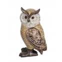 Figurine Hibou Décoratif en Résine, Collection AUTHENTIK, Hauteur 16 cm