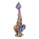ORIGEN Figurine Chat Design Tags en résine, Collection Graffiti, H 34 cm