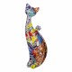 ORIGEN Figurine Chat Design Tags en résine, Collection Graffiti, H 34 cm