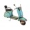 Scooter Miniature métal Vintage, Couleur Jaune, Modèle Italia L 26 cm