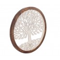 Déco murale en Bois : Arbre de Vie Marron. D 60 cm