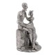 Figurine décorative Don Quichotte et Sancho Panza, Sculpture Résine, H 35 cm