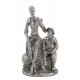 Figurine décorative Don Quichotte et Sancho Panza, Sculpture Résine, H 35 cm