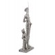 Figurine Don Quichotte et Sancho Panza XL, Argent, Hauteur 43 cm